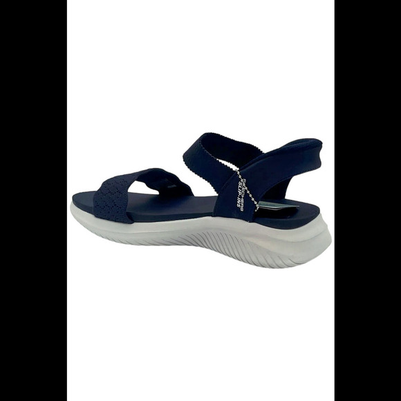 Skechers Slip Ins Ultra-Flex Knit Sandals Feelin' Pretty Navy - Wide - Picture 3 of 3